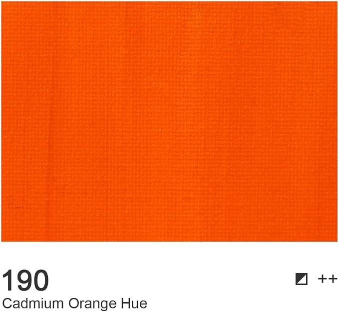 AUREUO Cadmium Orange Hue Acrylic Paint, 4 Fl Oz / 120ml Single Tube, Rich - Image 2