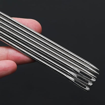 6" Professional Upholstery Needle 15cm length 3mm thickness, Big Eye Hand - Image 3
