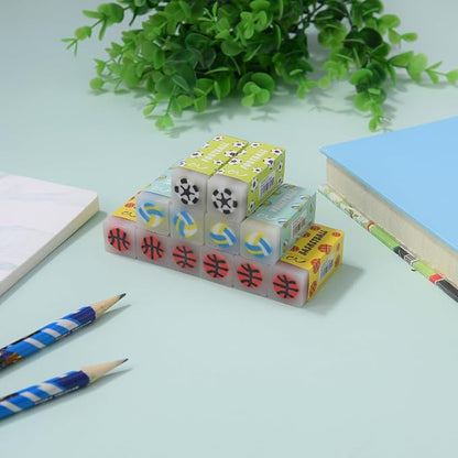 18 Pack Kawaii Ball Erasers for Kids, Colorful Jelly Erasers for School - Image 3