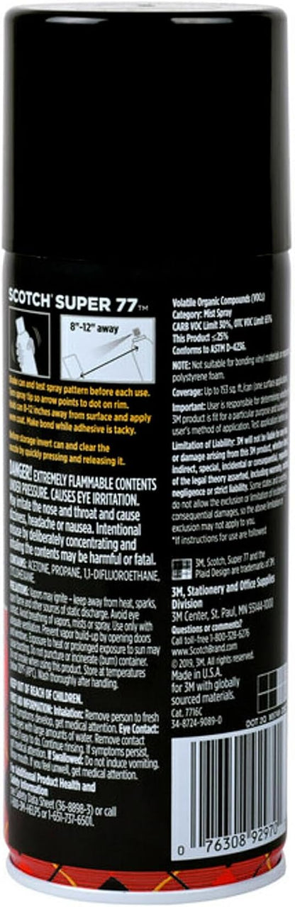 Scotch Super 77 Multipurpose Adhesive Spray, Bonds to Fabric, and More - Image 2