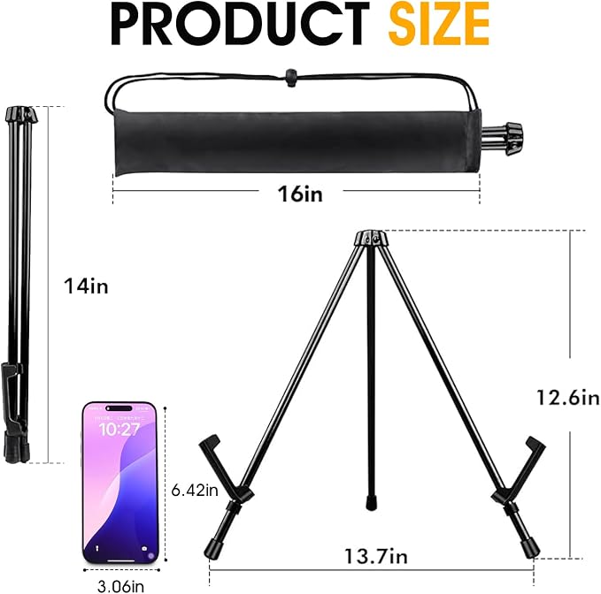 AROIC 24 Pack 14'' Tabletop Easels, Adjustable Portable Table Top Easel - Image 2