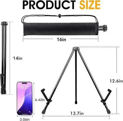 AROIC 3 Pack 14'' Tabletop Easels, Adjustable Portable Table Top Easel - Image 2