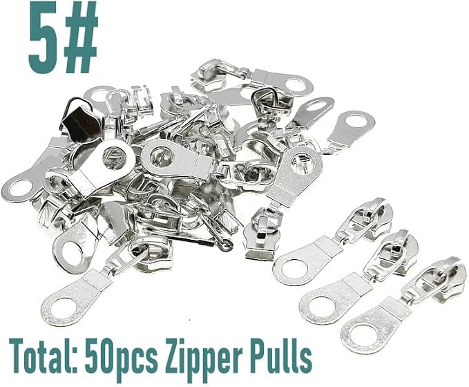 #5 Silver Teeth Metallic Nylon Coil Zippers by The Yard Bulk 10 Yards Beige - Image 6
