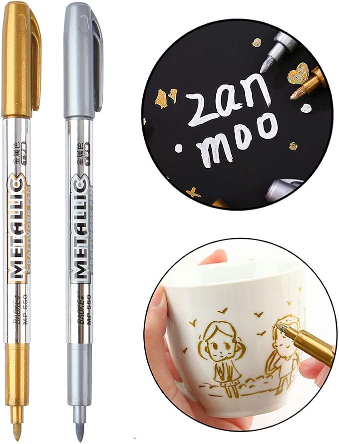MYARTOOL Metallic Marker Pens, Gift Card Making, Scrapbooking, DIY Photo Album - Image 2