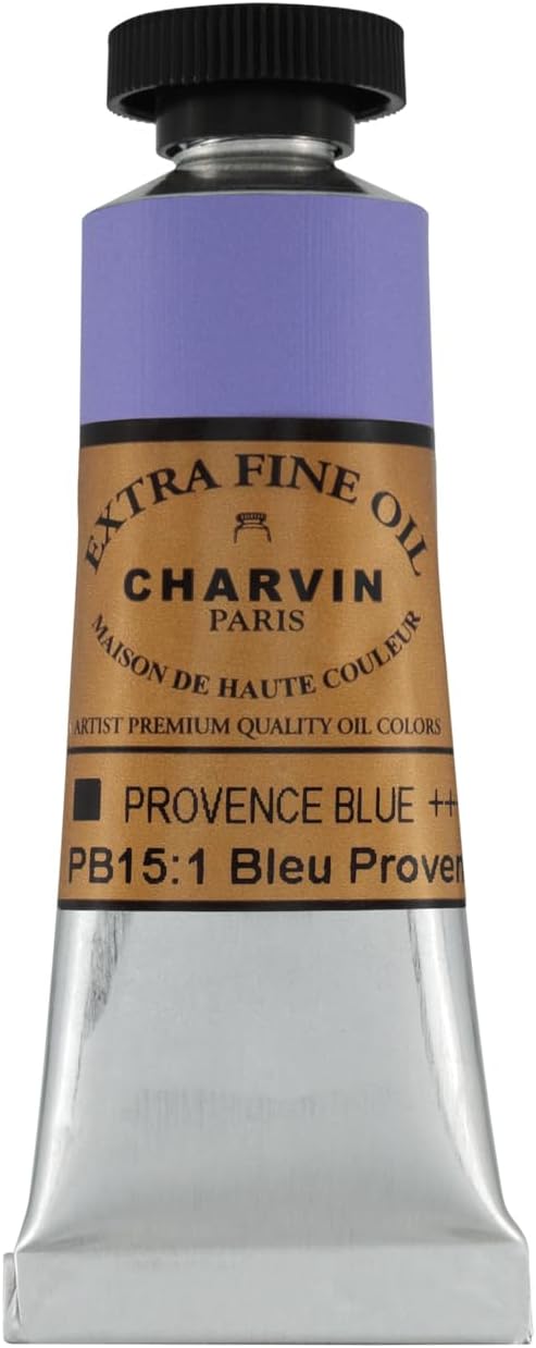 Charvin Extra Fine Oil Paint, Provence Blue 20 mL - Image 2