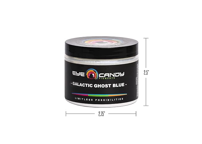 Mica Powder Pigment “Galactic Ghost Blue” Multipurpose DIY Arts and Crafts - Image 8