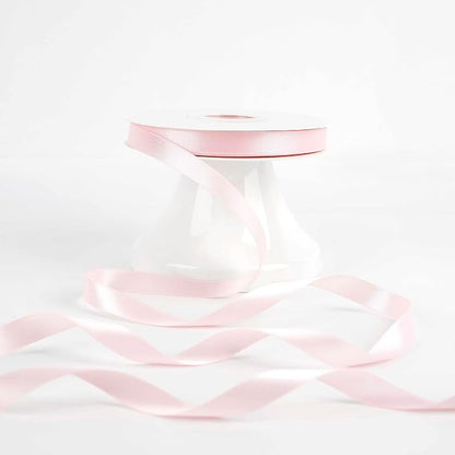 HUIHUANG Pink Satin Ribbon 1/2 inch X 50 Yards Continuous, Baby Pink - Image 7