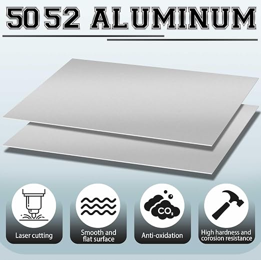 4 Pack 5052 Aluminum Sheet Metal 6" x 12" Aluminum Plate 1/8 Inch Thickness - Image 4