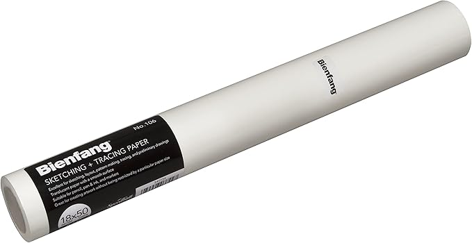 Bienfang Sketching & Tracing Paper Roll, 18 Inches x 50 Yards by SpeedballArt