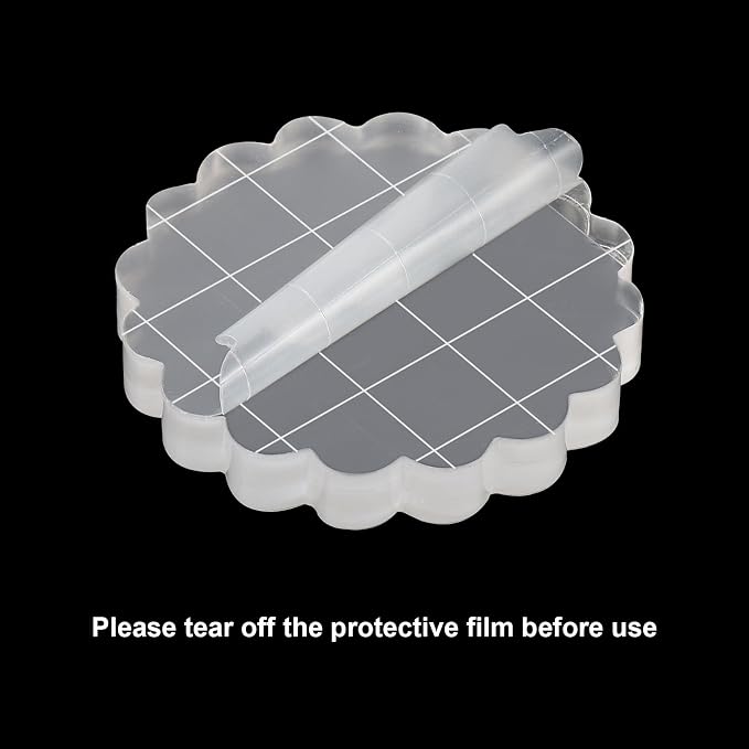 PATIKIL 1.4" Acrylic Stamp Block - Image 4