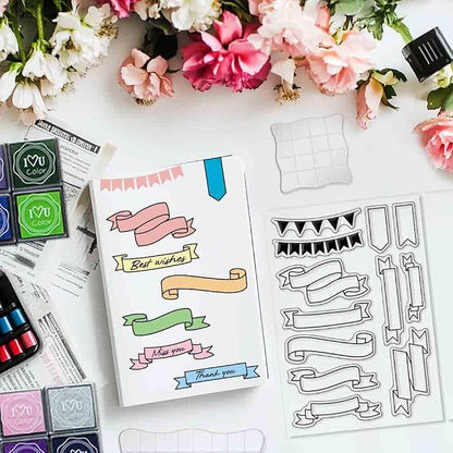 29 Pcs Journal Stamps for Crafting Card Making Supplies Set Include 3 Acrylic - Image 7