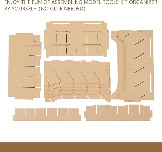 Paint Rack Organizer for 30 Bottles, Craft Supplies Storage, MDF Material - Image 8