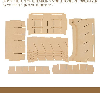 Paint Rack Organizer for 30 Bottles, Craft Supplies Storage, MDF Material - Image 8