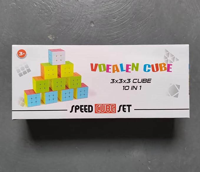 Full Size 3x3x3 Speed Cube Set, 2.2in Puzzle Party Favors Toy Stickerless Magic - Image 9