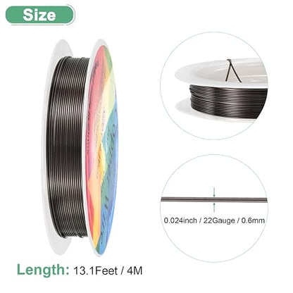 0.6 mm/22 Gauge Copper Wire for Jewelry Making, 13.1FT Copper Beading Craft - Image 3