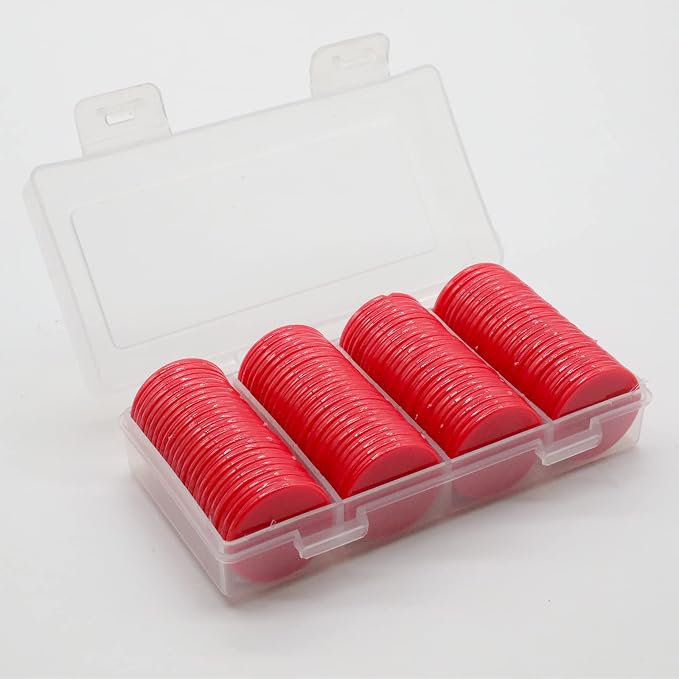 Set of 100 Opaque Plastic Learning Counters Mini Poker Chips Game Tokens - Image 2