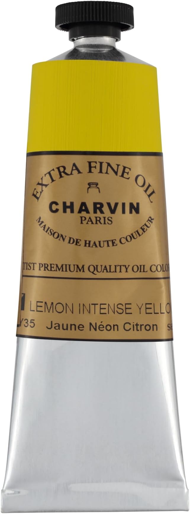 Charvin Extra Fine Oil Paint, Intense Lemon Yellow 60 ml - Image 2