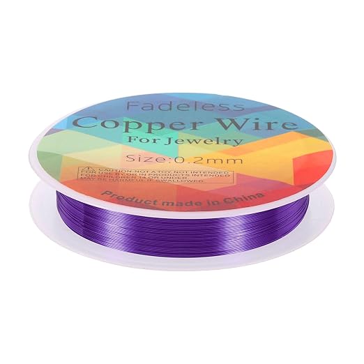 HARFINGTON 82ft Jewelry Wire, 32 Gauge Brass Craft Soft Metal Tarnish Resistant by HARFINGTON