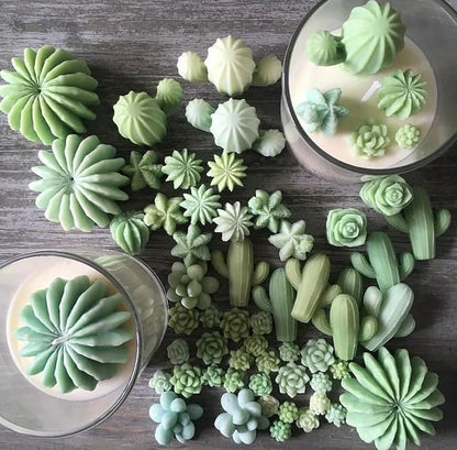 Navani 9 Pack Succulent Silicone Mold, Flower Resin Mold, Silicone Candle - Image 5