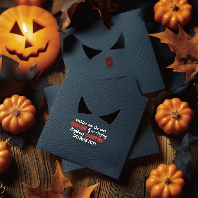 Halloween Words Clear Stamps for Card Making anding Halloween Alphabet Skulls - Image 4