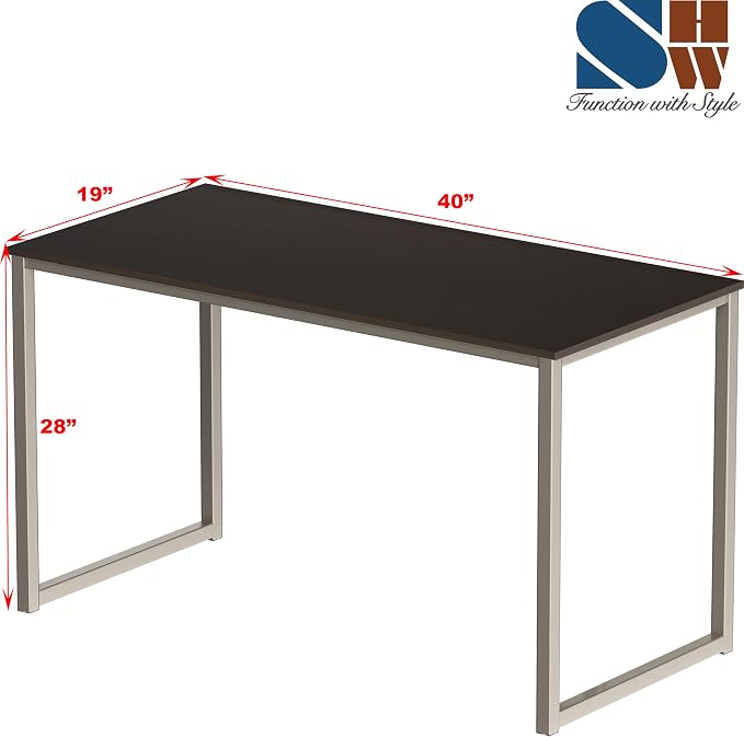 SHW Mission 40-Inch Home Office Computer Desk - Image 3