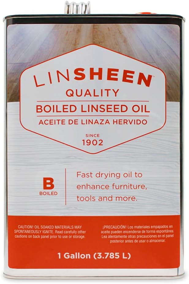 Boiled Linseed Oil – Fast Drying Flaxseed Wood Treatment to Rejuvenate and by LinSheen