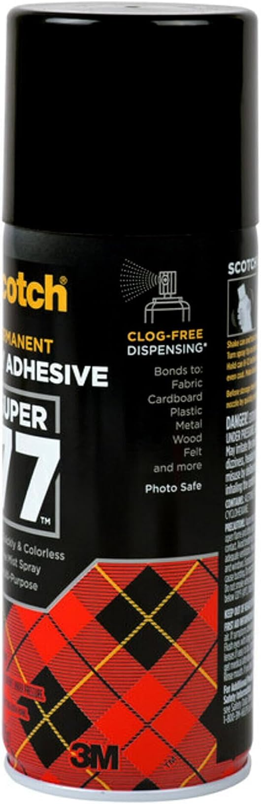 Scotch Super 77 Multipurpose Adhesive Spray, Bonds to Fabric, and More - Image 3