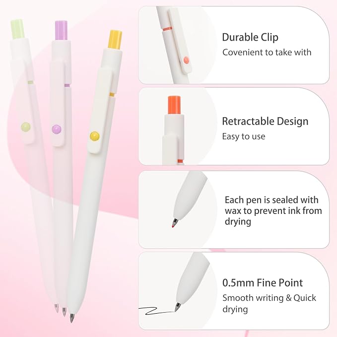 FIOVER Gel Pens, Gifts for Women and Men - Image 6