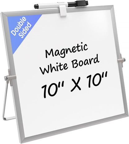 MaxGear Small White Board with Stand, Mini Dry Erase Board by MaxGear