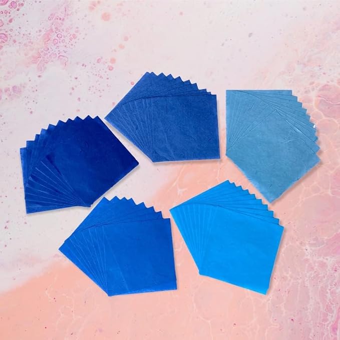 50 Sheets 6 x 6 Inches Natural Fiber Mulberry paper Sheets Square Origami Paper - Image 6