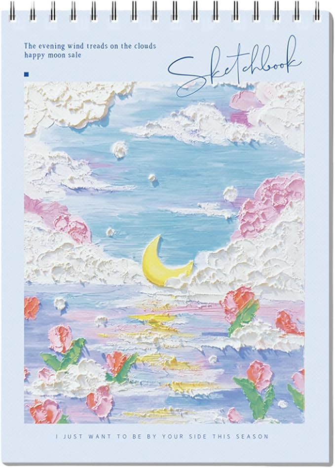 Cute Sketchbook with Blue Cover 8 x 11.5 by Unknown