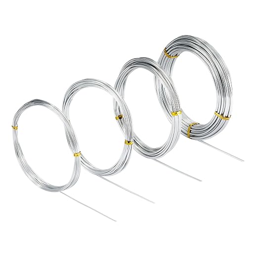 4 Pcs Aluminum Craft Wires, Bendable Craft Wire by Zxmissu