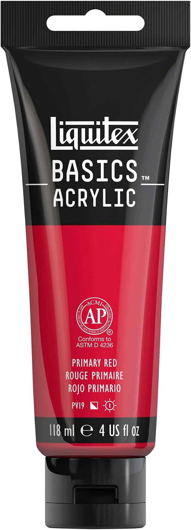 Liquitex BASICS Acrylic Paint, 118ml Tube, Primary Red by Liquitex