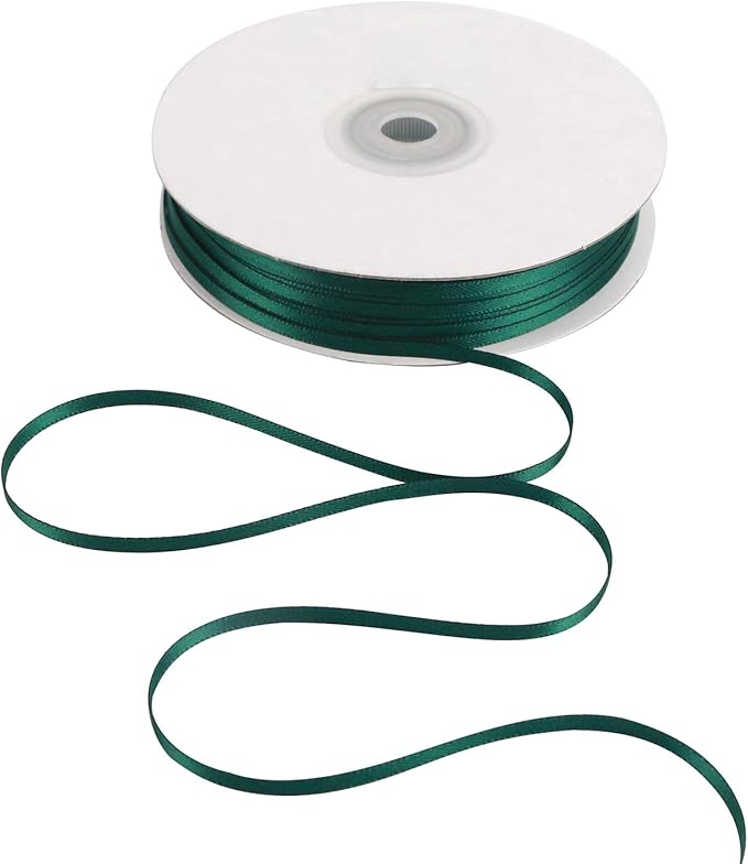 HUIHUANG Solid Color Satin Ribbon 1/8 inch x 100 Yards Roll Ribbon by HUIHUANG