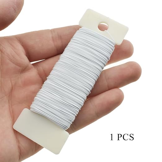 HAHIYO 26Gauge White Metal Floral Wire - Image 6