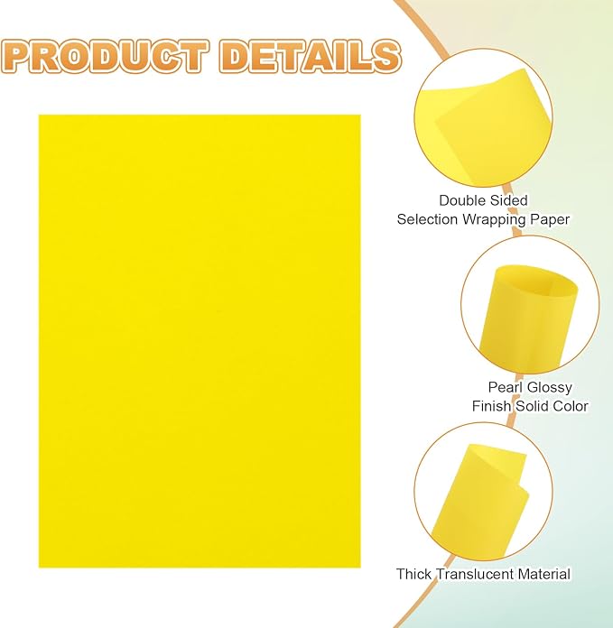 MECCANIXITY 100 Sheet Colored Vellum Paper 5.9" x 8.3", 100gsm Translucent - Image 3