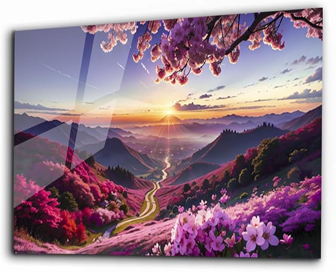 SpiritualHands Scenery Tempered Glass Wall Art Painting by SpiritualHands