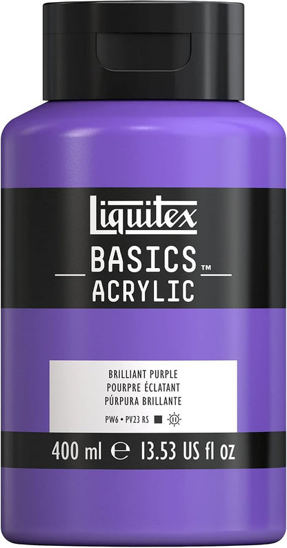 Liquitex BASICS Acrylic Paint, 400ml Bottle, Brilliant Purple by Liquitex