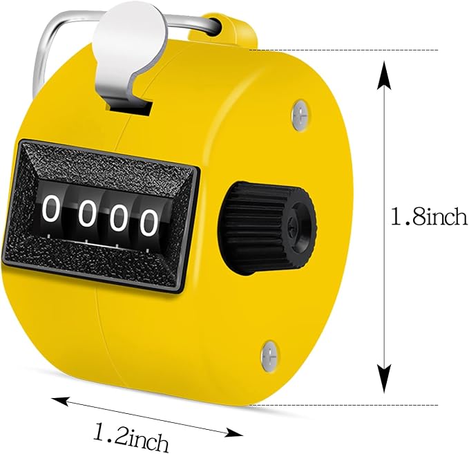 12 Pcs Hand Tally Counter 4-Digit Lap Counter Clicker, Manual Mechanical - Image 2