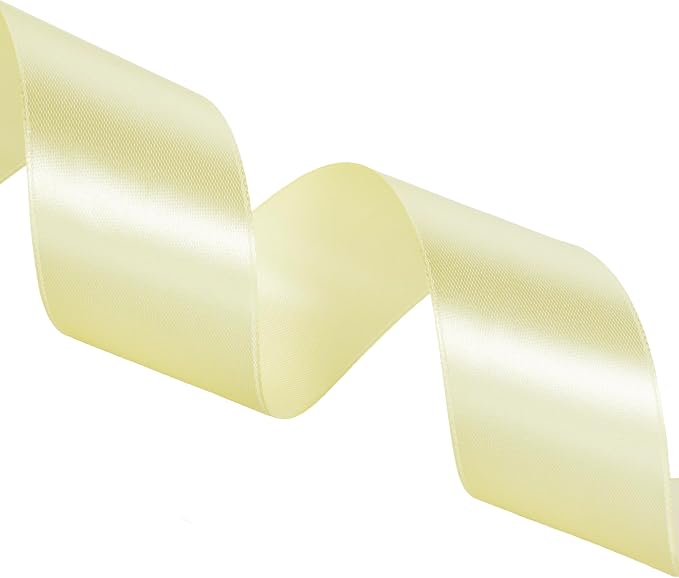 1 1/2 Inch Baby Maize Solid Satin Ribbon, 50 Yards Craft Fabric Ribbon - Image 4