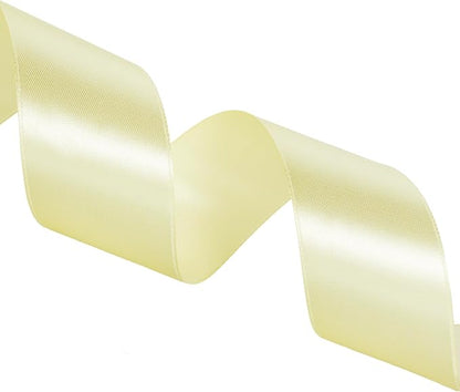 1 1/2 Inch Baby Maize Solid Satin Ribbon, 50 Yards Craft Fabric Ribbon - Image 4