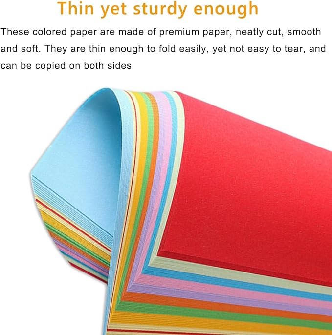 A4 Origami Paper Magenta 100 Sheets, 8.27×11.7 inch Double Sided Color Easy - Image 4