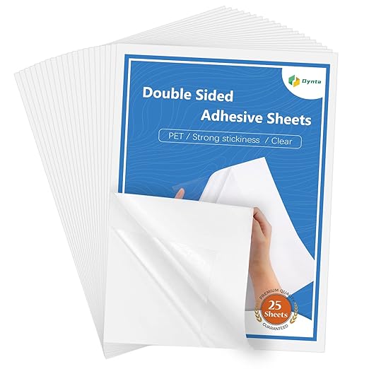 Double Sided Adhesive Sheets for Arts Craft Scrapbooking Photo Albums Home by Dynta