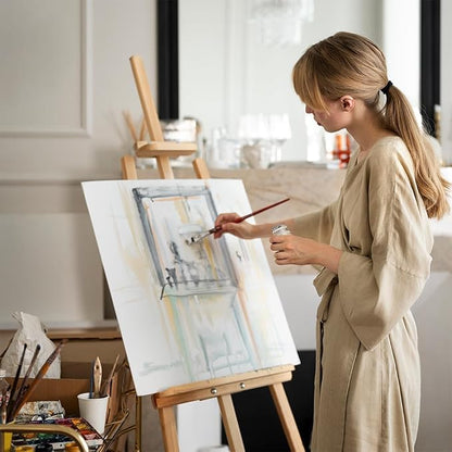 Wooden Painting Easel Stand, Adjustable＆Folds Flat - Image 3