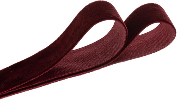 Vintage Brown Velvet Ribbon Chocolate Christmas Ribbon - Image 2
