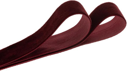 Vintage Brown Velvet Ribbon Chocolate Christmas Ribbon - Image 2