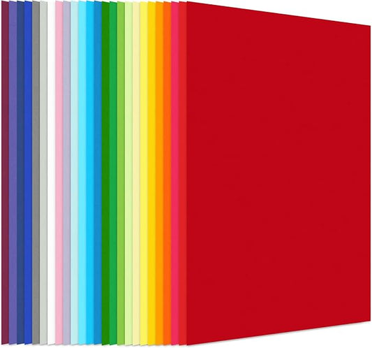 Koogel Colored Cardstock Paper, Includes 40 Sheets 120gsm and 10 Sheets 250gsm by KOOGEL