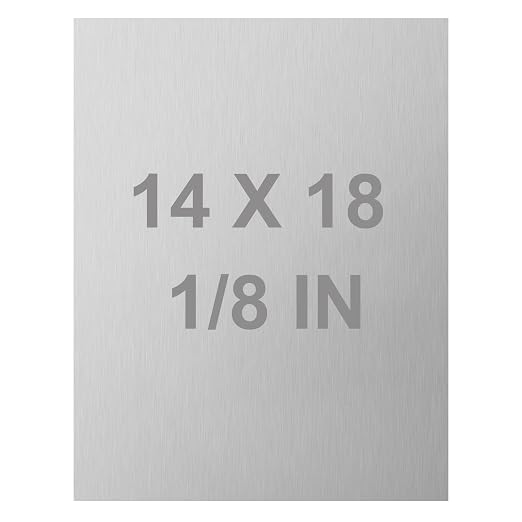 6061 T651 Aluminum Sheet Metal 14 x 18 x 1/8 Inch Flat Plain Aluminum Plate by Lswteiz