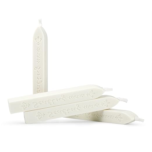Mceal Sealing Wax Stick with Wick Flower De Luce of France Retro 10 Pieces Pack - Image 2