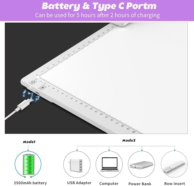 Wireless Rechargeable A3 Light Pad - Image 4